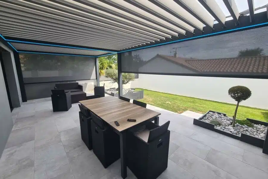 Pergola store zip screen
